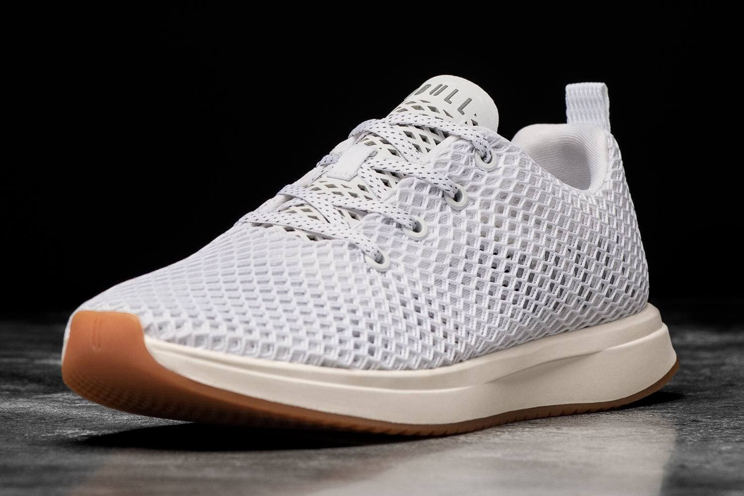 Nobull Mesh Runner Sneakers Lace-Up Flexible Support White Unisex US M8.5 W10 - Thumbnail 4