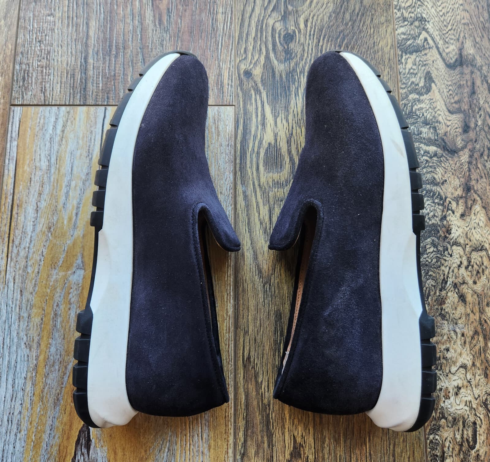 Aquatalia Made in Italy Karsyn Slip-On Comfort Sneakers Black Suede Women US8.5M - Thumbnail 6