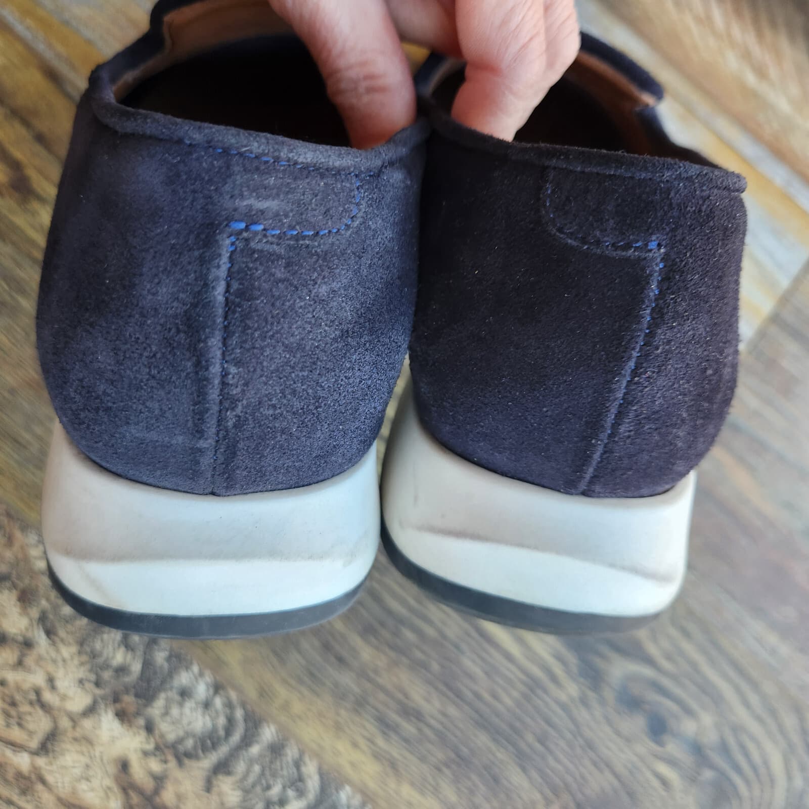 Aquatalia Made in Italy Karsyn Slip-On Comfort Sneakers Black Suede Women US8.5M - Thumbnail 10