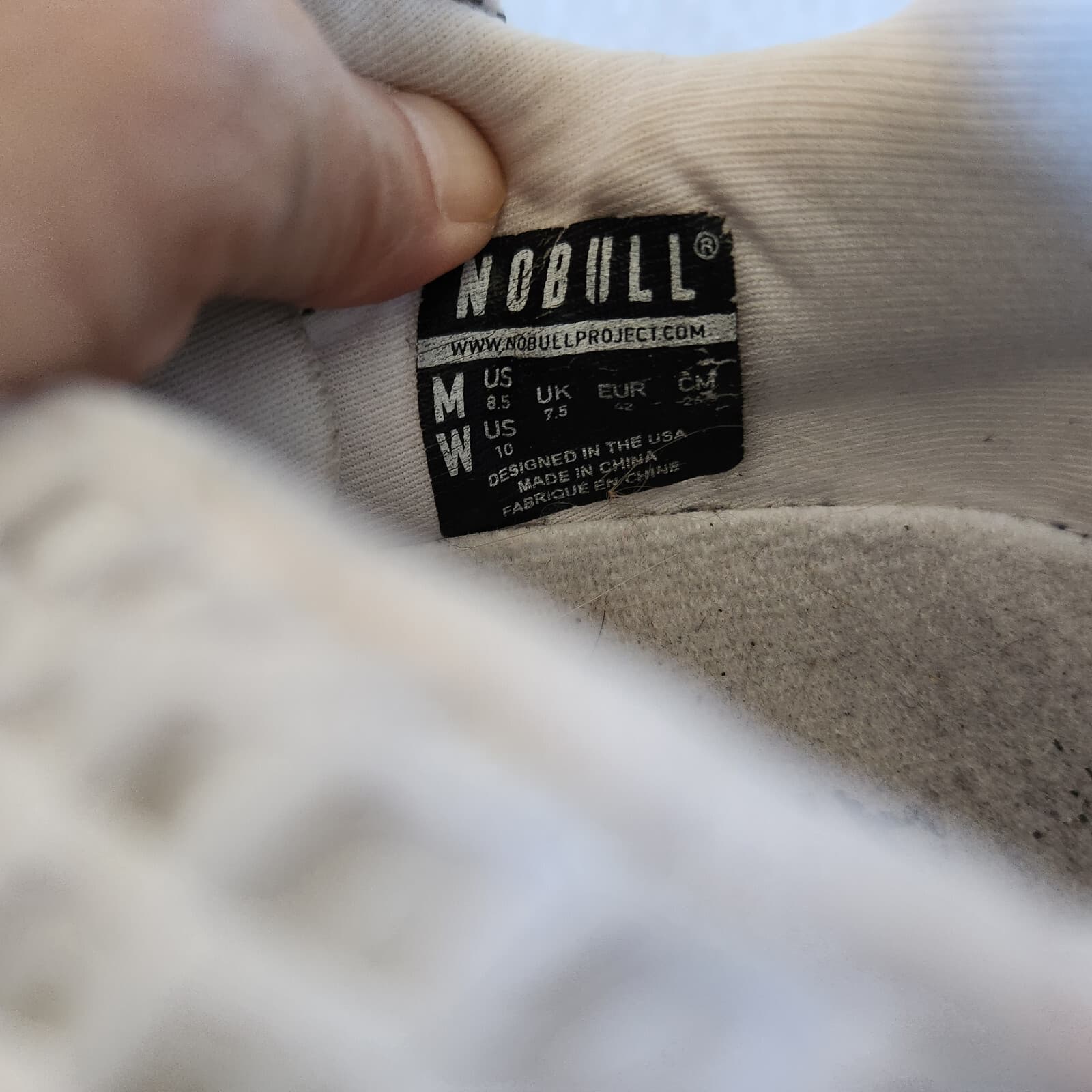 Nobull Mesh Runner Sneakers Lace-Up Flexible Support White Unisex US M8.5 W10 - Thumbnail 11