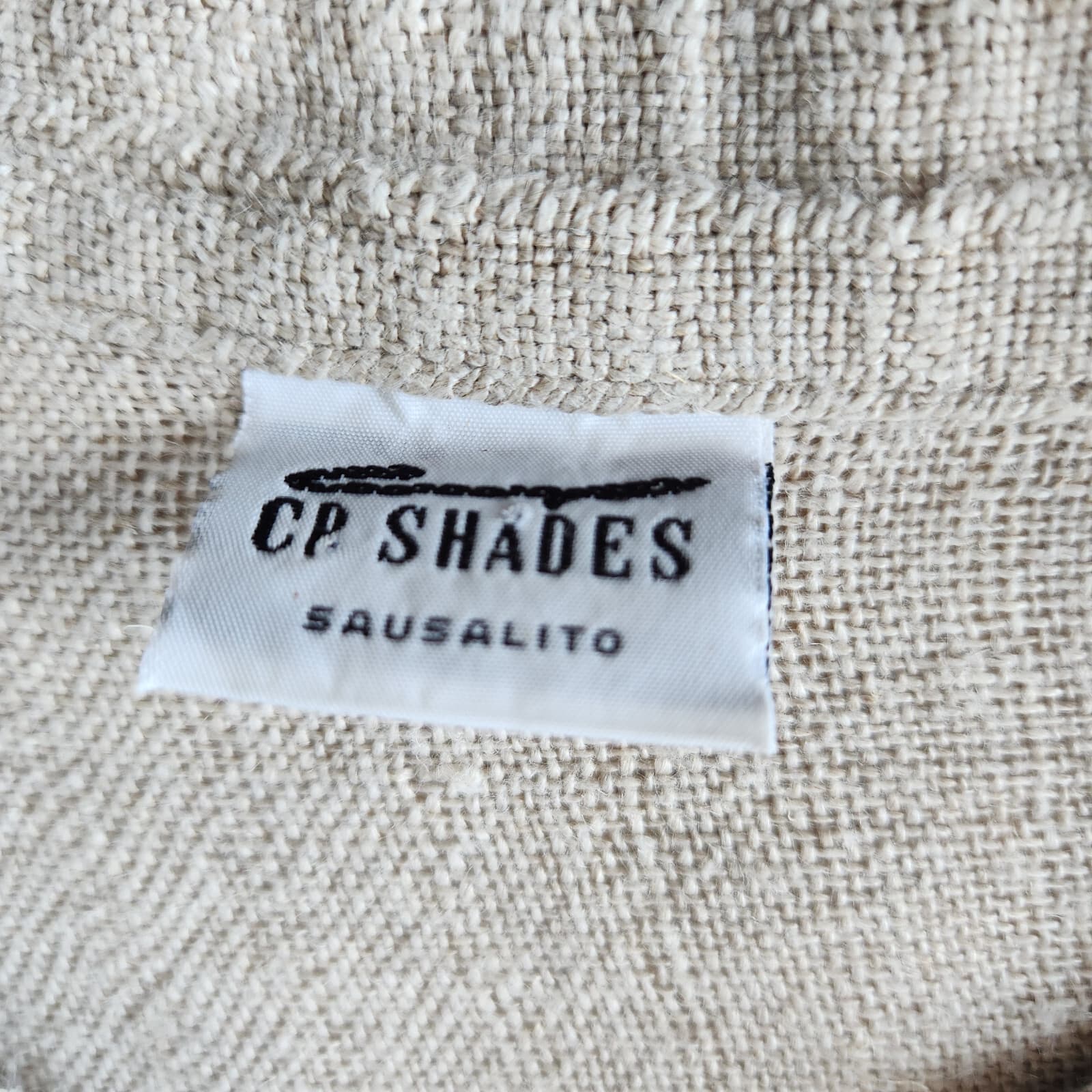 CP Shades Sausalito Linen Embroidered Trim Open Jacket Pocket Natural-Beige Sz.S - Thumbnail 8