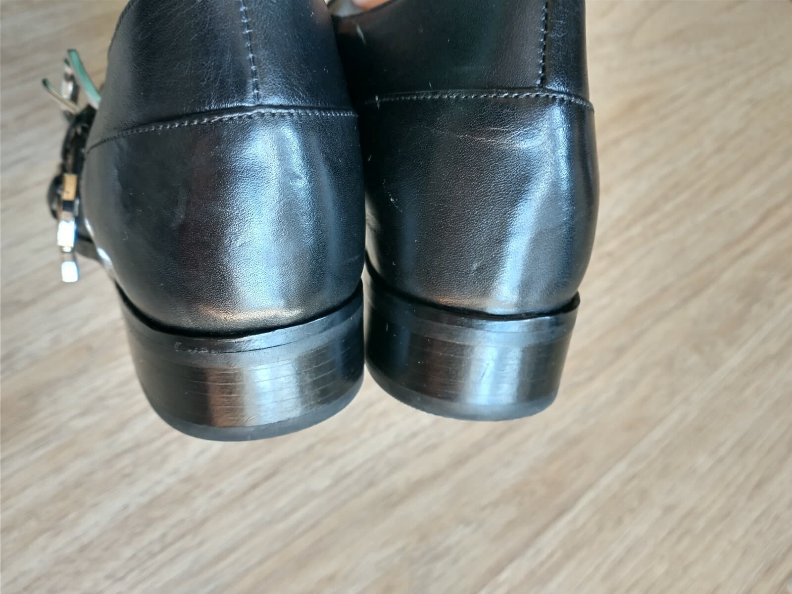 Michael Kors Saylor Dyed Cow Hair Calf Black Leather Slip On Shoes Loafer US8.5M - Thumbnail 12