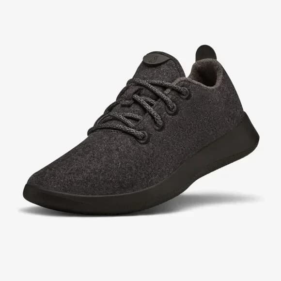 Allbirds The Wool Runner Sneaker Supper Fine NZ Merino Wool Lace Black Men's 13 - Thumbnail 4