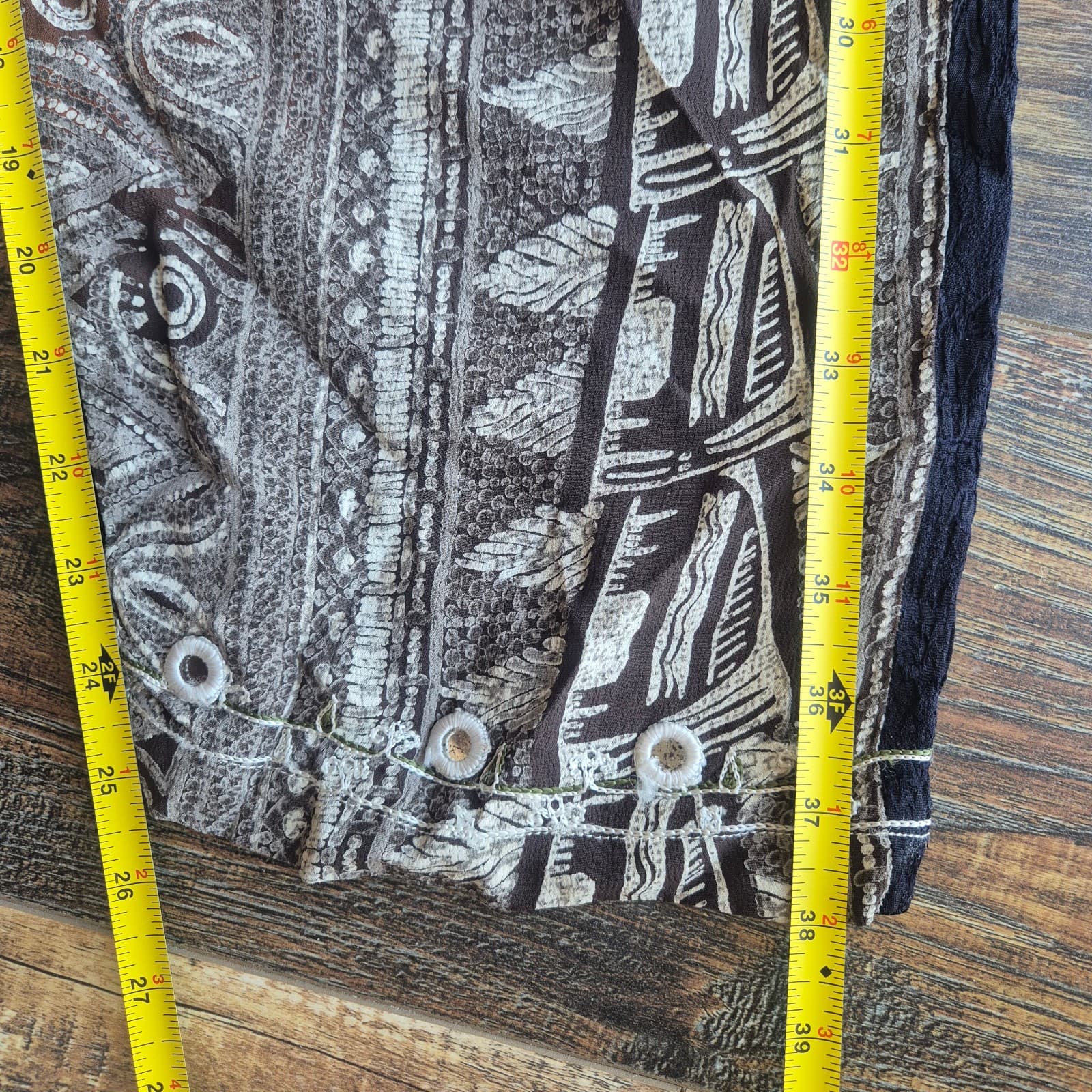 Tienda Ho Tambora Embroidered Hippie Harem Pants Elastic Black Grey Free-Size - Thumbnail 12