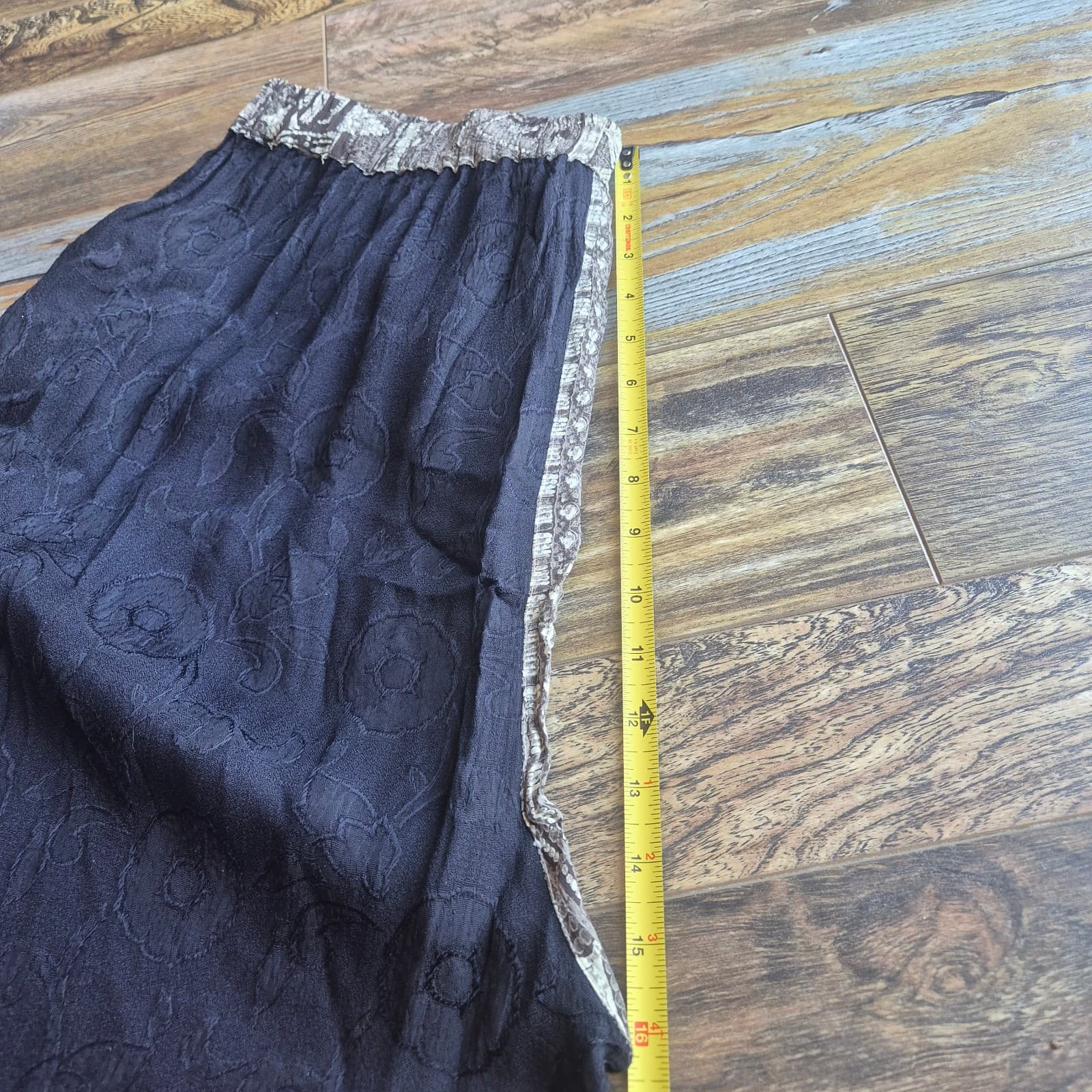 Tienda Ho Tambora Embroidered Hippie Harem Pants Elastic Black Grey Free-Size - Thumbnail 13