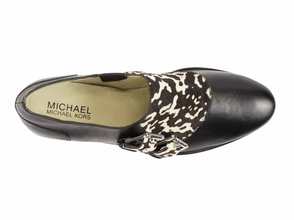 Michael Kors Saylor Dyed Cow Hair Calf Black Leather Slip On Shoes Loafer US8.5M - Thumbnail 2