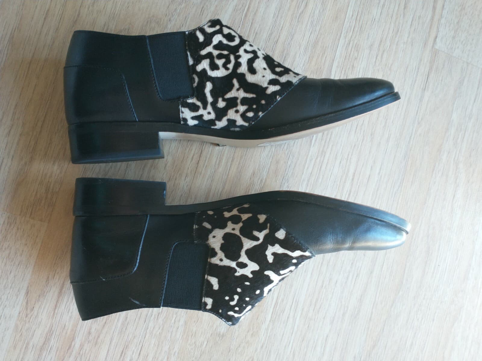 Michael Kors Saylor Dyed Cow Hair Calf Black Leather Slip On Shoes Loafer US8.5M - Thumbnail 7
