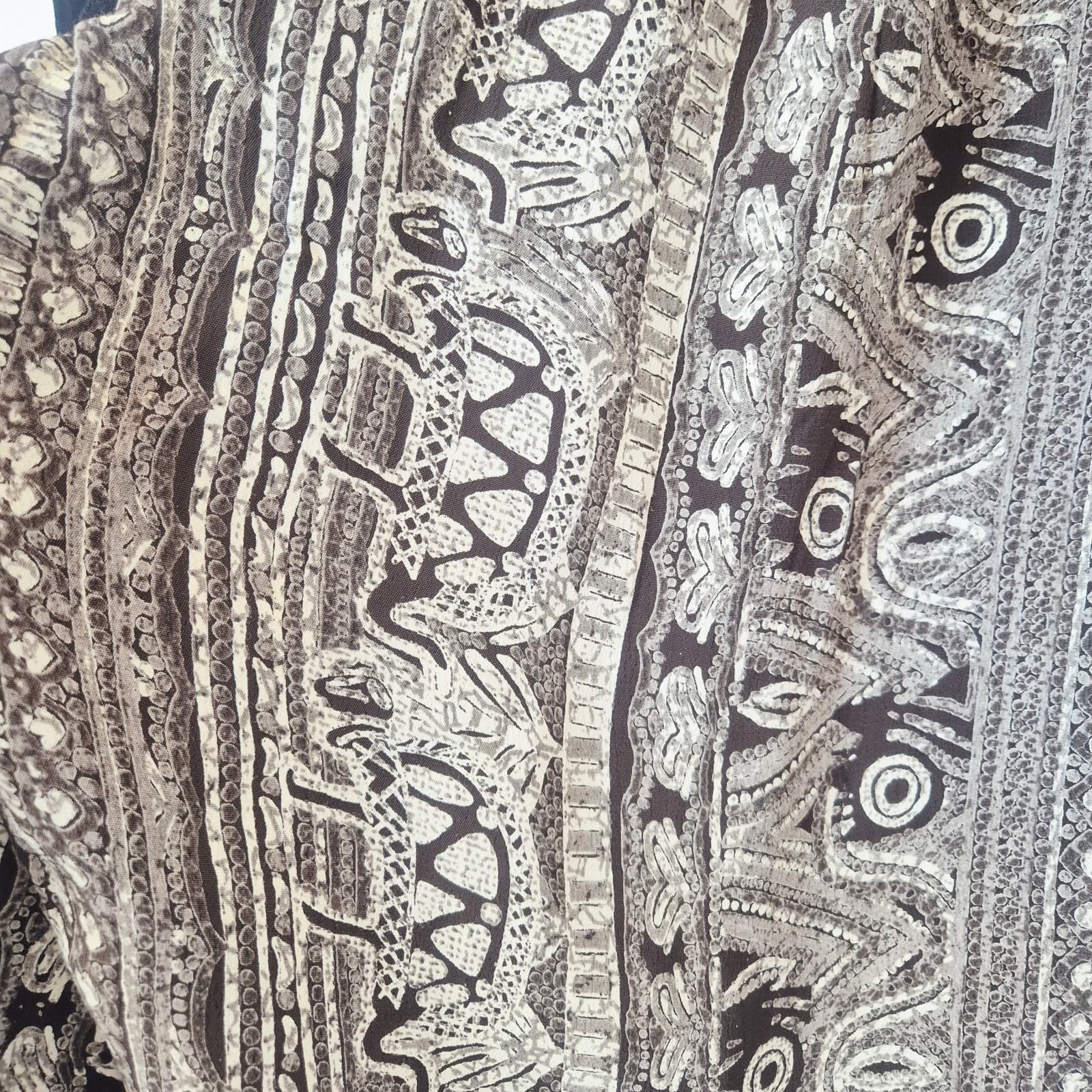 Tienda Ho Tambora Embroidered Hippie Harem Pants Elastic Black Grey Free-Size - Thumbnail 5