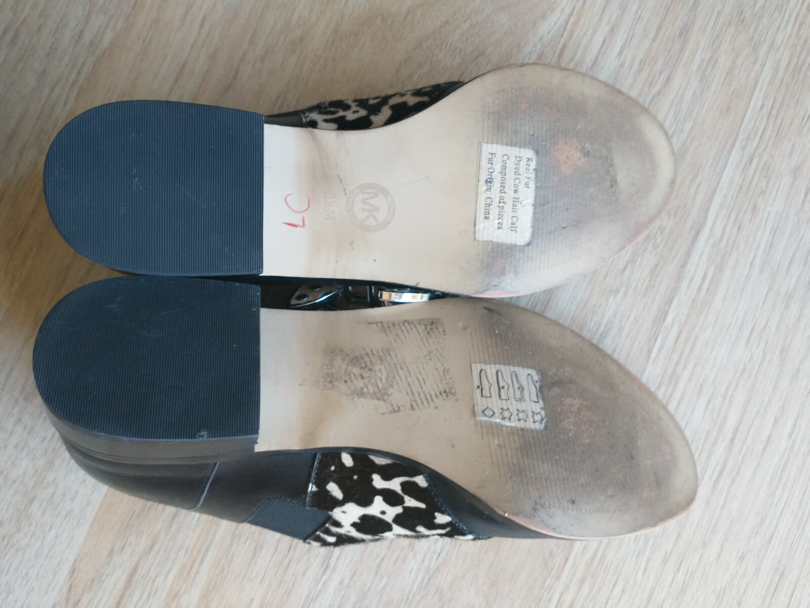 Michael Kors Saylor Dyed Cow Hair Calf Black Leather Slip On Shoes Loafer US8.5M - Thumbnail 10