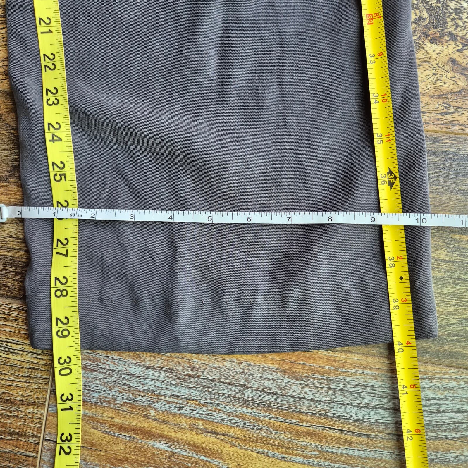 Veronique Miljkovitch Wide-Leg Pants Elastic Pull-On Pocket Tencel Grey Women XS - Thumbnail 12