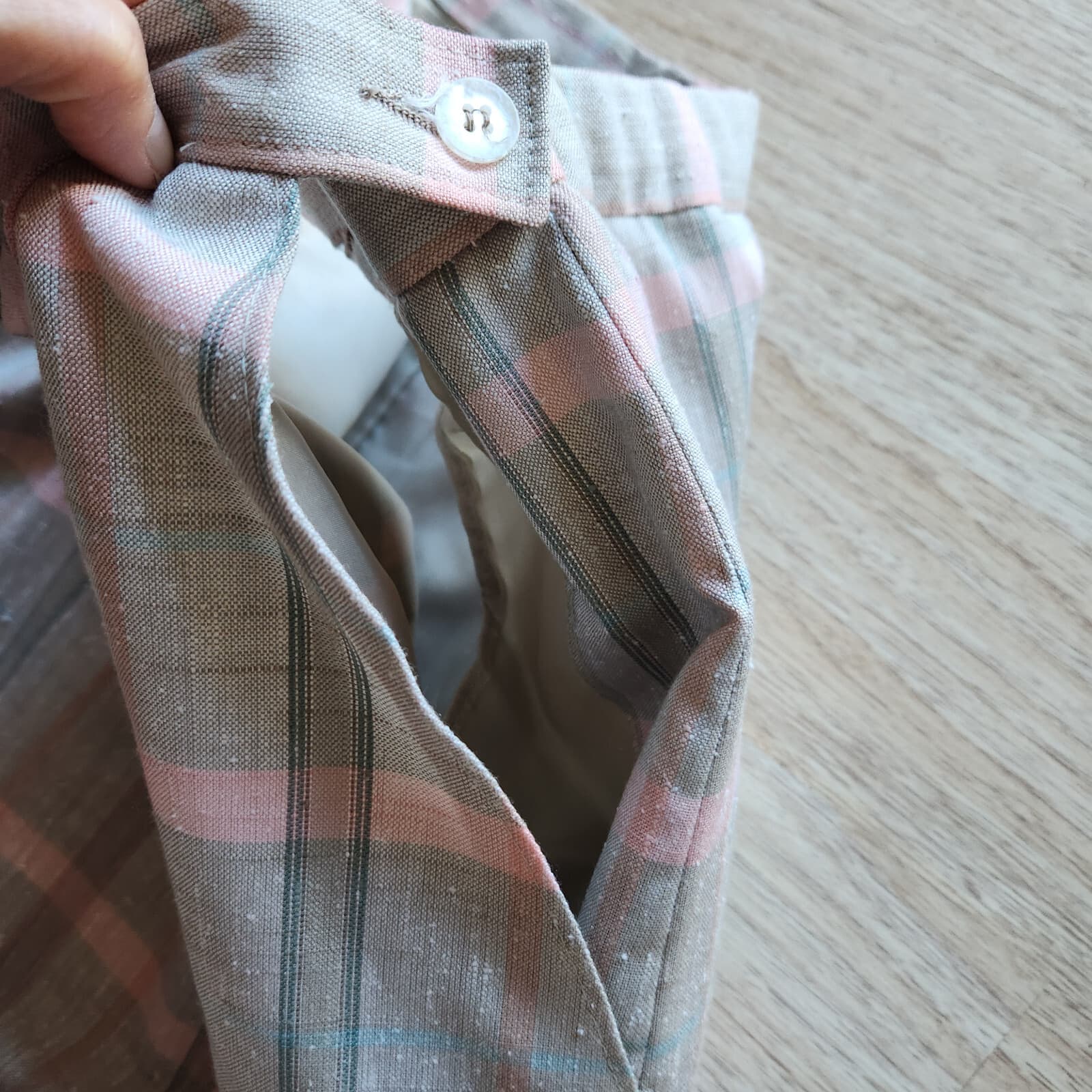 Vintage Pendleton x Country Sophisticates Silk Blend Plaid Pencil Skirt Grey 16 - Thumbnail 5