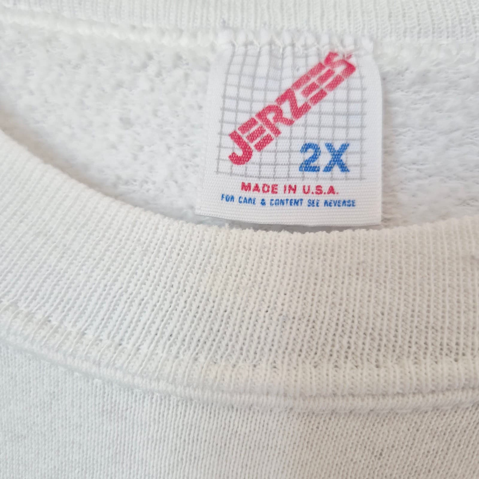 Vintage'92 Jerzees Albuquerque Inter. Balloon Fiesta Sweatshirt Fleece White 2X - Thumbnail 4