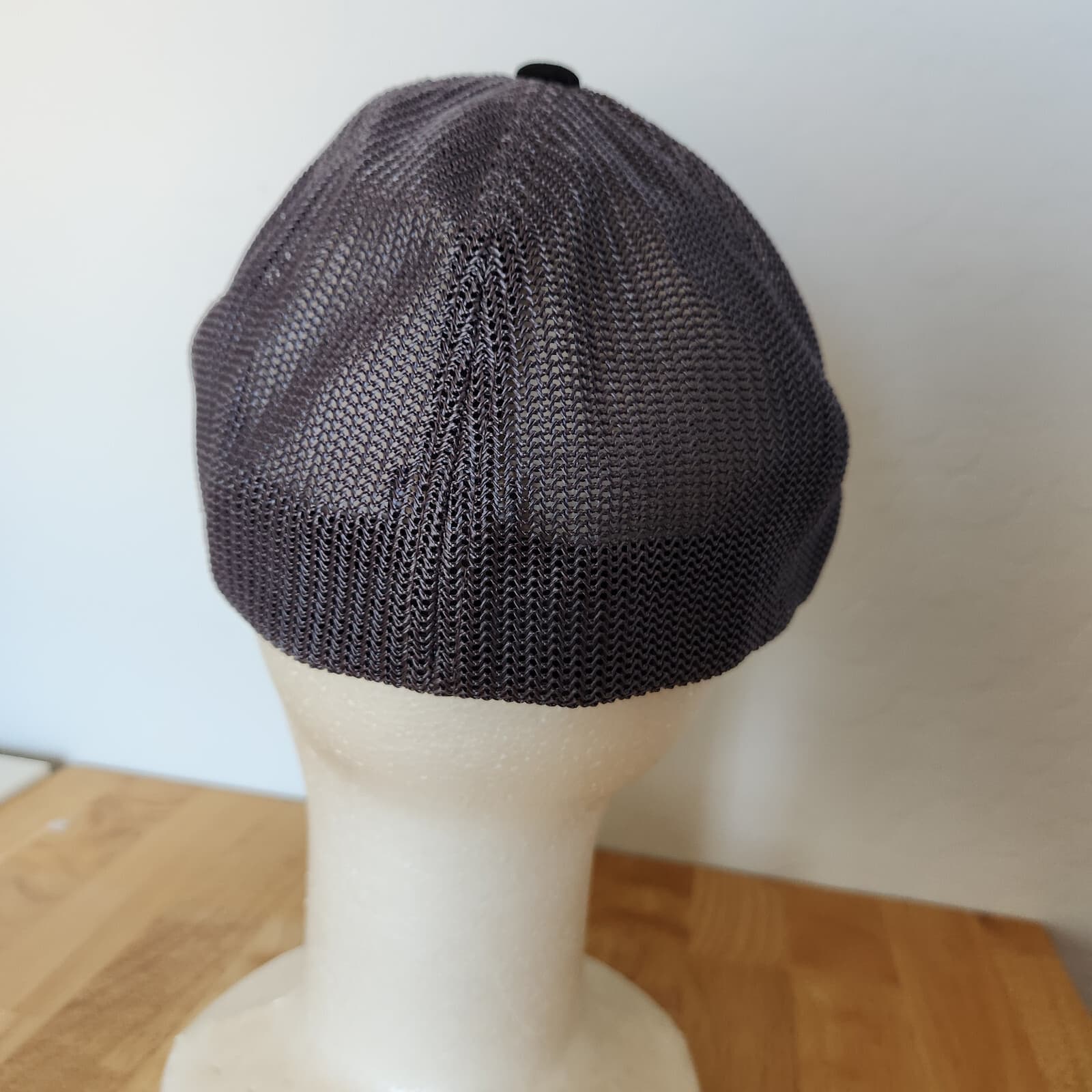 Travis Mathew Braids FlexFit Hat Mesh Back Stripe Black Cotton Blend Grey L-XL - Thumbnail 6