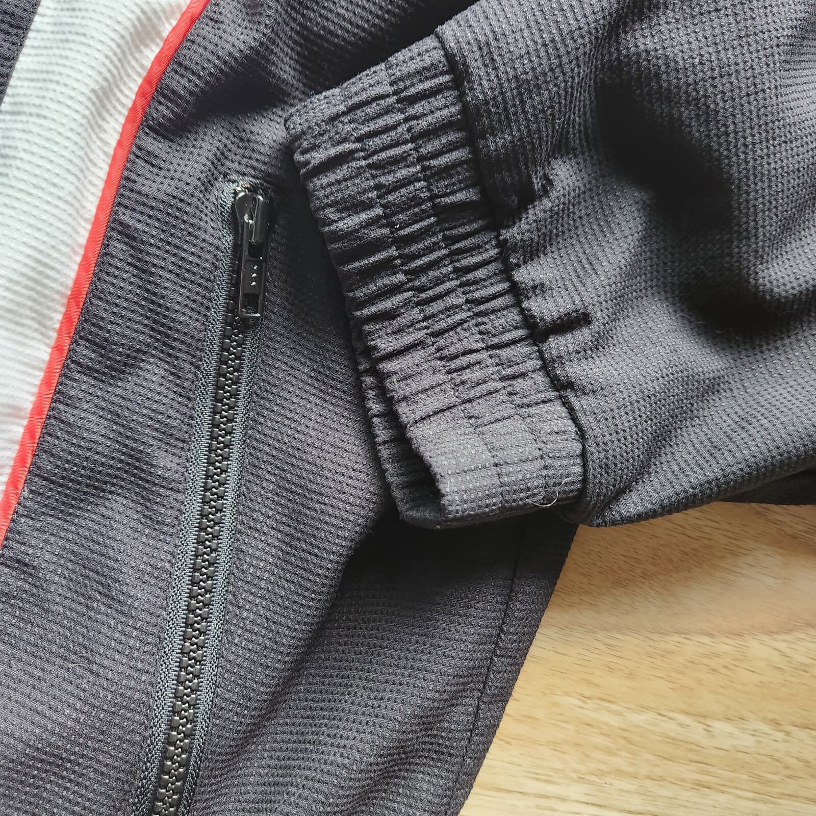 Vintage FILA Embroidered Logo Windbreaker Jacket Full-Zip Pocket Black Men L - Thumbnail 7
