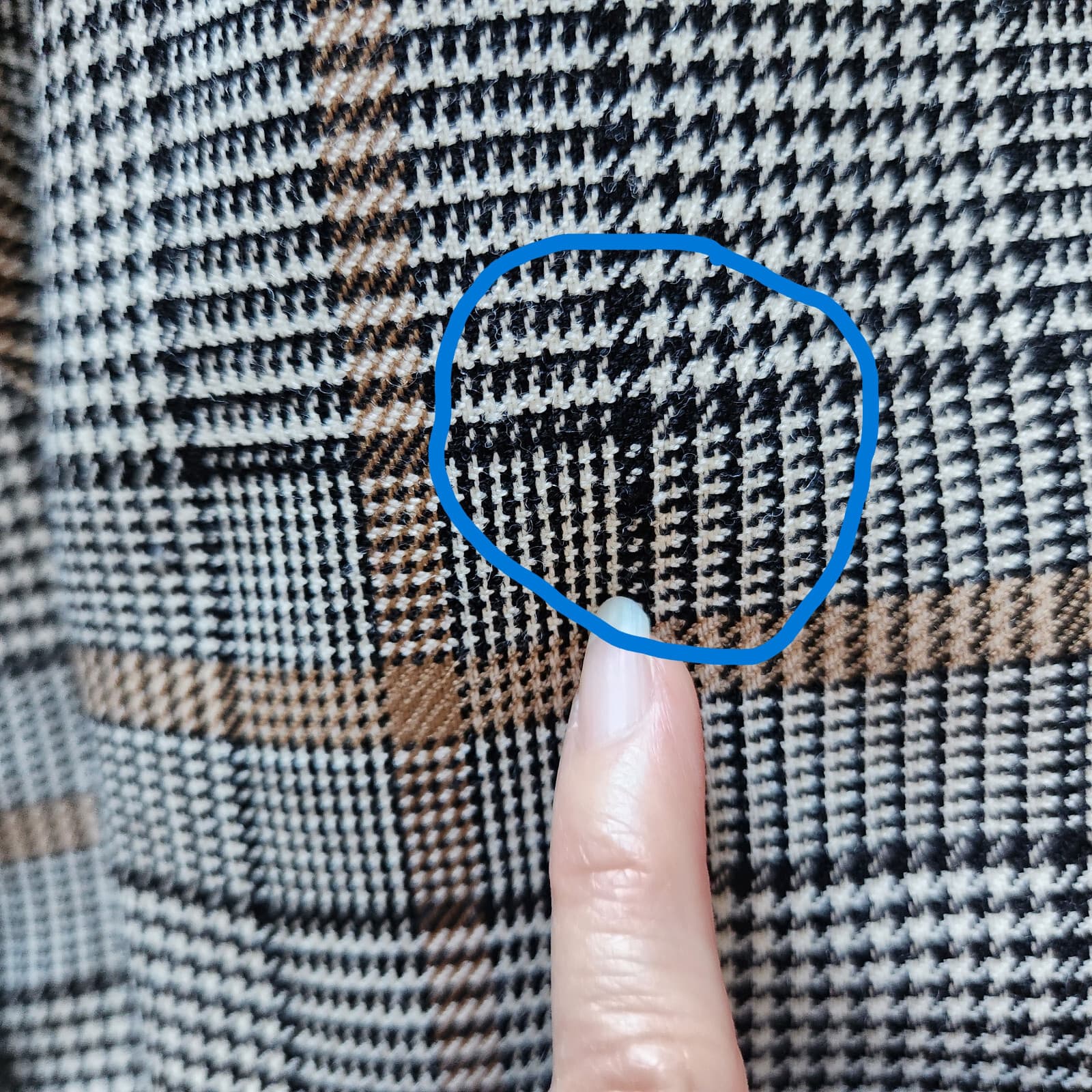 Vintage Pendleton Wool Plaid Houndstooth Double Breasted Blazer Gold Button P10 - Thumbnail 10