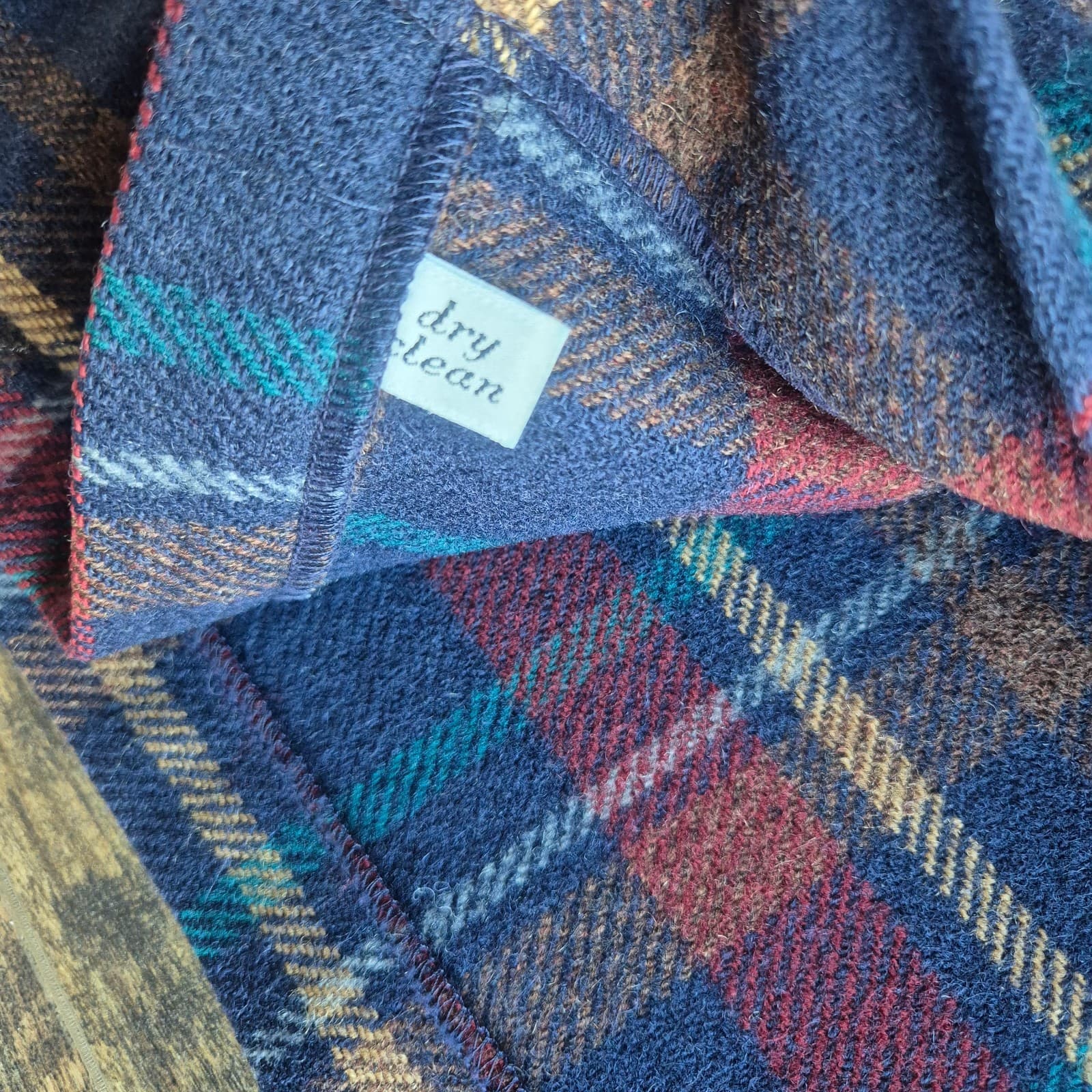 Vintage'70s Pendleton USA Wool Plaid Shirt Jacket Shacket Button Pocket Men's L - Thumbnail 9