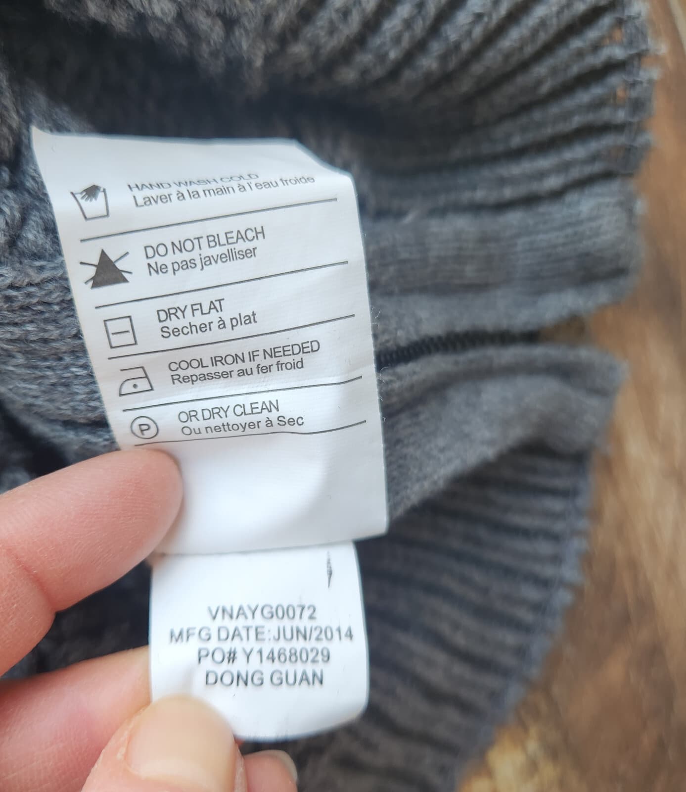 VINCE Cable-Knit Zip-Up Poncho Cape Sweater Side-Zipper Wool Cashmere Grey Sz.M - Thumbnail 10