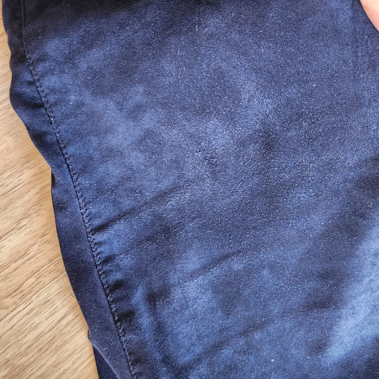 Good American Good Leg Crop Velvet Skinny Jeans Stretch Zip Navy Blue Plus Sz.18 - Thumbnail 11