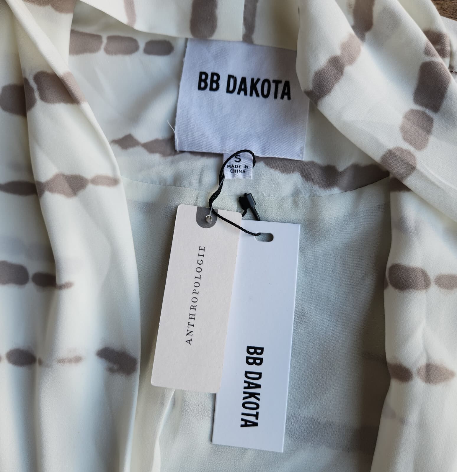 NEW Anthropologie x BB Dakota Deedra Long Duster Jacket Pocket Chiffon Sz.S - Thumbnail 13