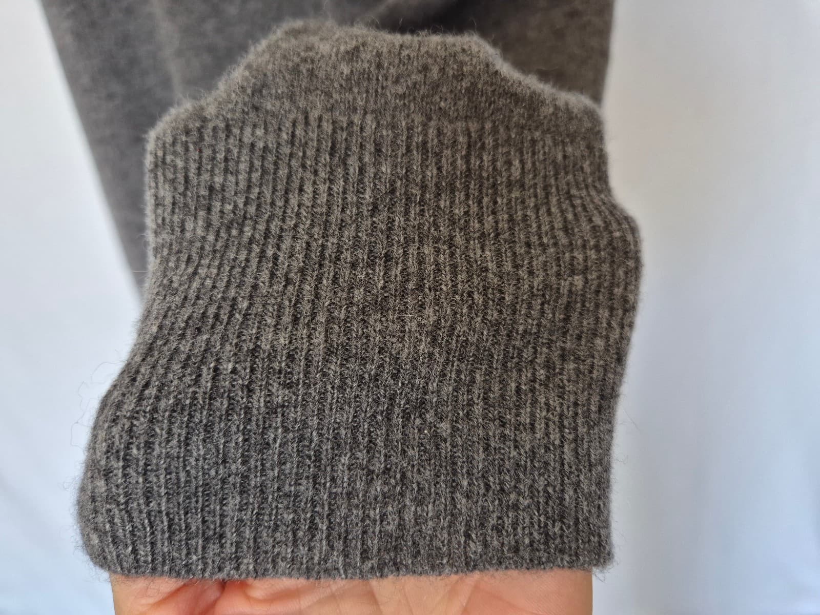 J.Crew Everyday Cashmere Crewneck Sweater Heather Coal Gray Women's L #K1313 - Thumbnail 5