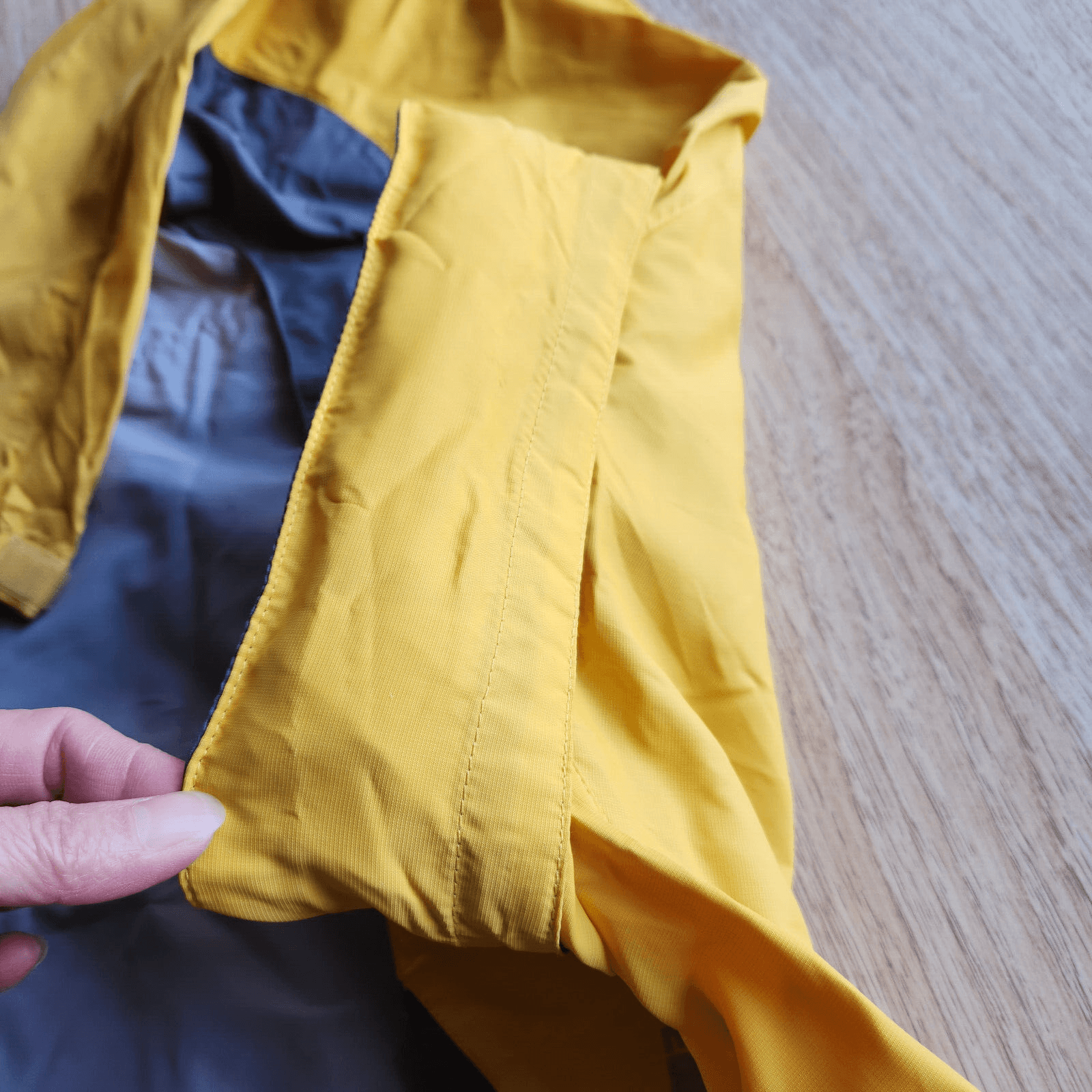 The North Face Windbreaker Hidden-Hood Jacket Full-Zip Yellow Grey Women's S - Thumbnail 8