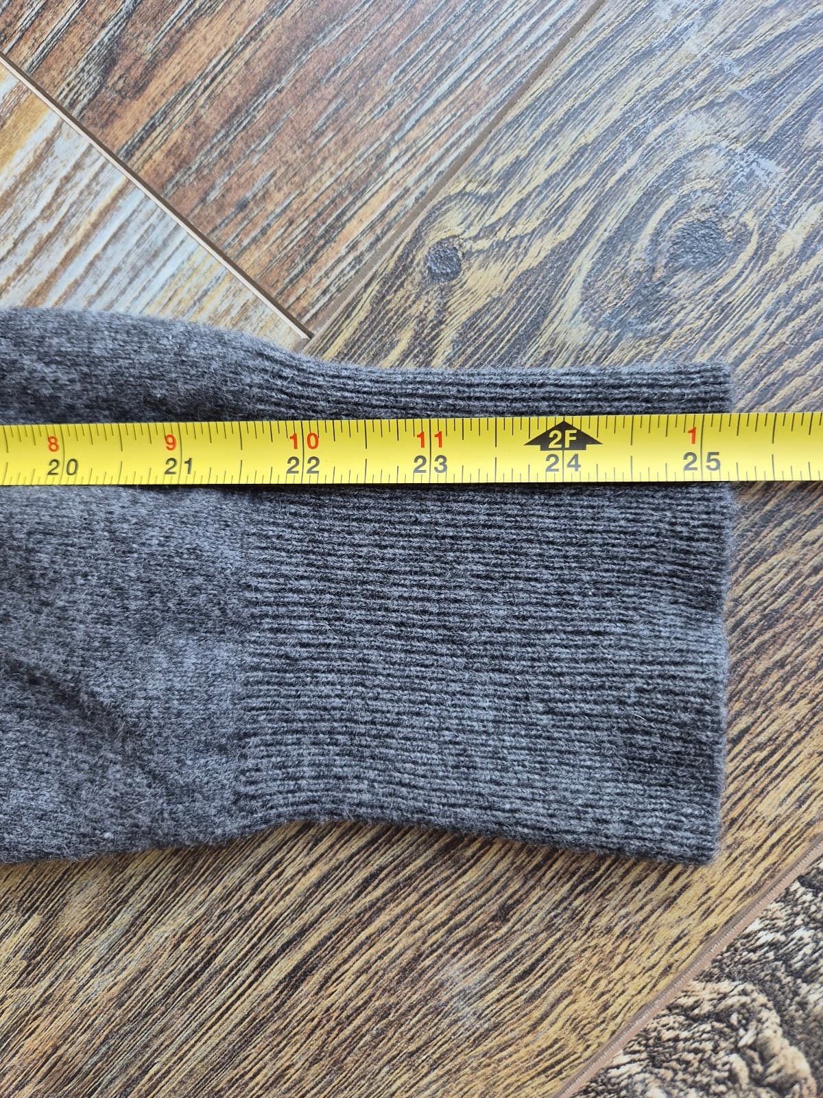J.Crew Everyday Cashmere Crewneck Sweater Heather Coal Gray Women's L #K1313 - Thumbnail 10