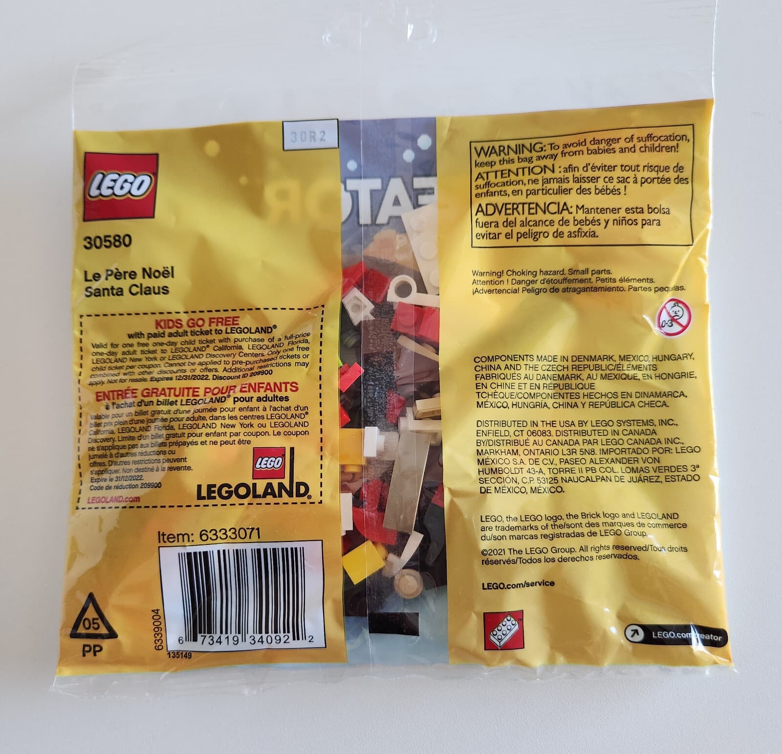 New LEGO Creator 30580 Santa Claus 69 Piece *New in Bag - Thumbnail 2
