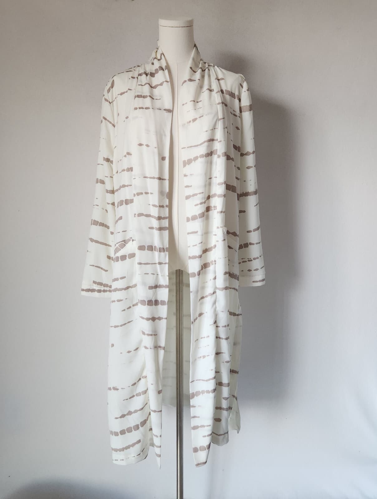 NEW Anthropologie x BB Dakota Deedra Long Duster Jacket Pocket Chiffon Sz.S - Thumbnail 3