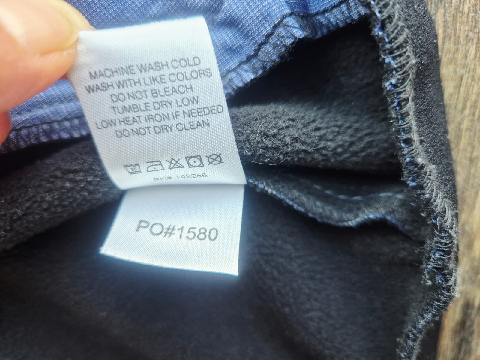 Figs FION e.a.c Recycled Scrub Jacket Fleece Lined Lightweight Zip Blue Men's S - Thumbnail 13