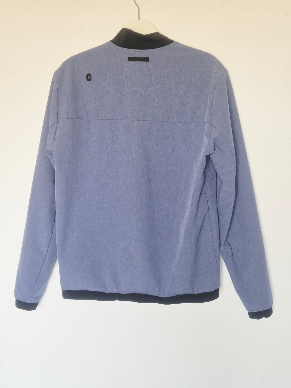 Figs FION e.a.c Recycled Scrub Jacket Fleece Lined Lightweight Zip Blue Men's S - Thumbnail 4