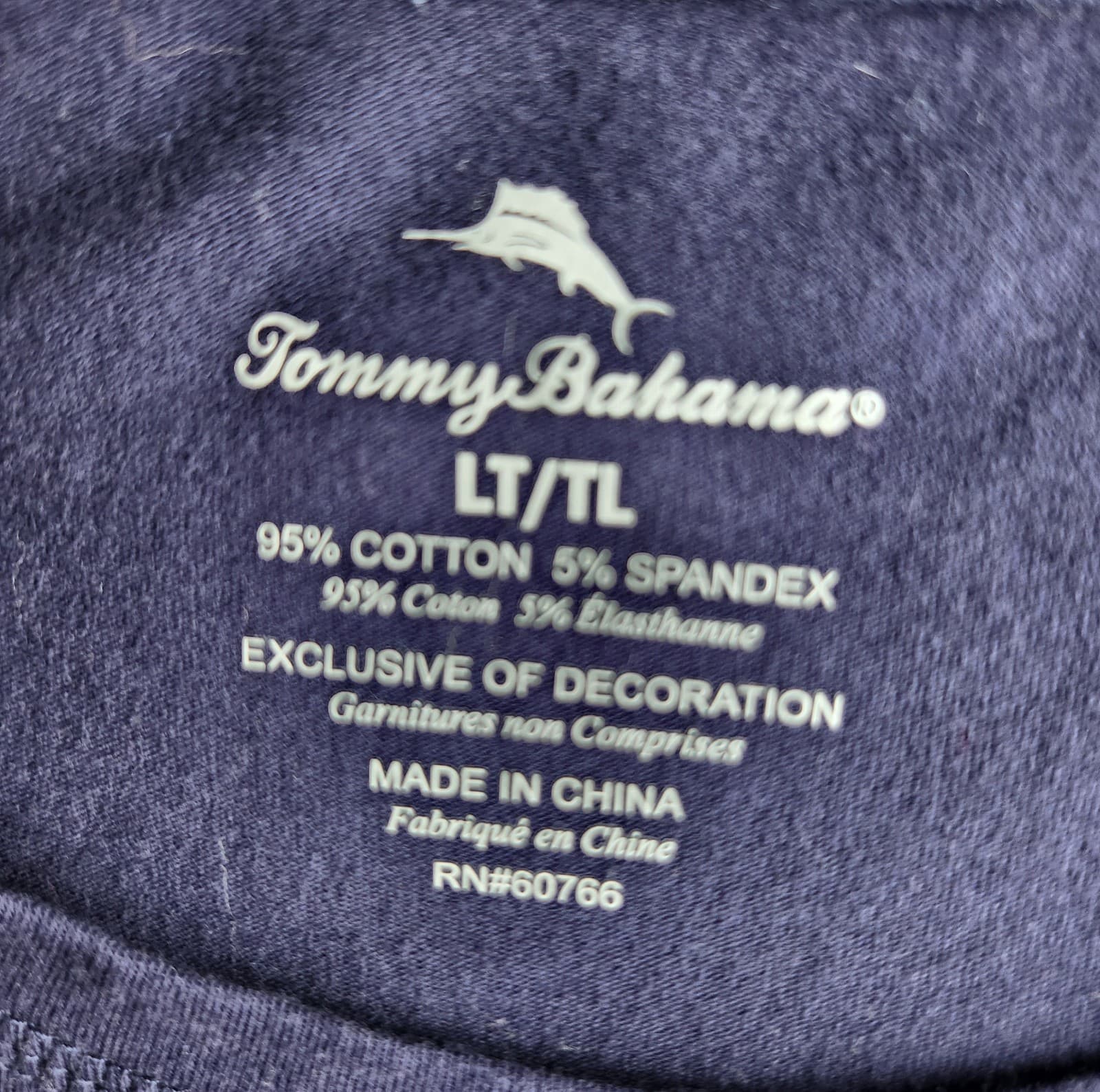 Tommy Bahama Beach Wishes Graphic Pajama Top Long Sleeve Blue Women's L-Tall - Thumbnail 9