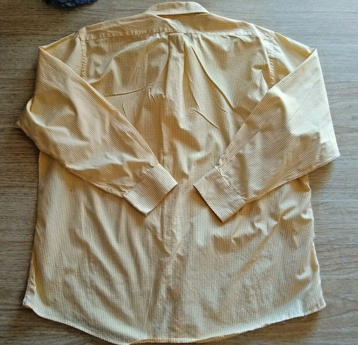 BURBERRY London Casual Shirt Long Sleeve Button-down Yellow Check Sz.17.5 (L) - Thumbnail 6