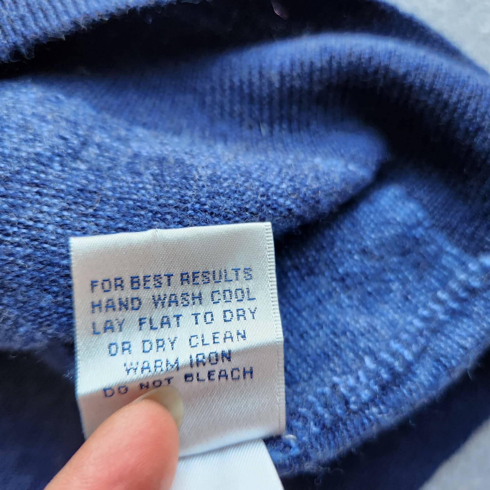 Peter Millar Extrafine Italian Merino Wool 1/4 Zip Sweater Needle Stripe Navy L - Thumbnail 12