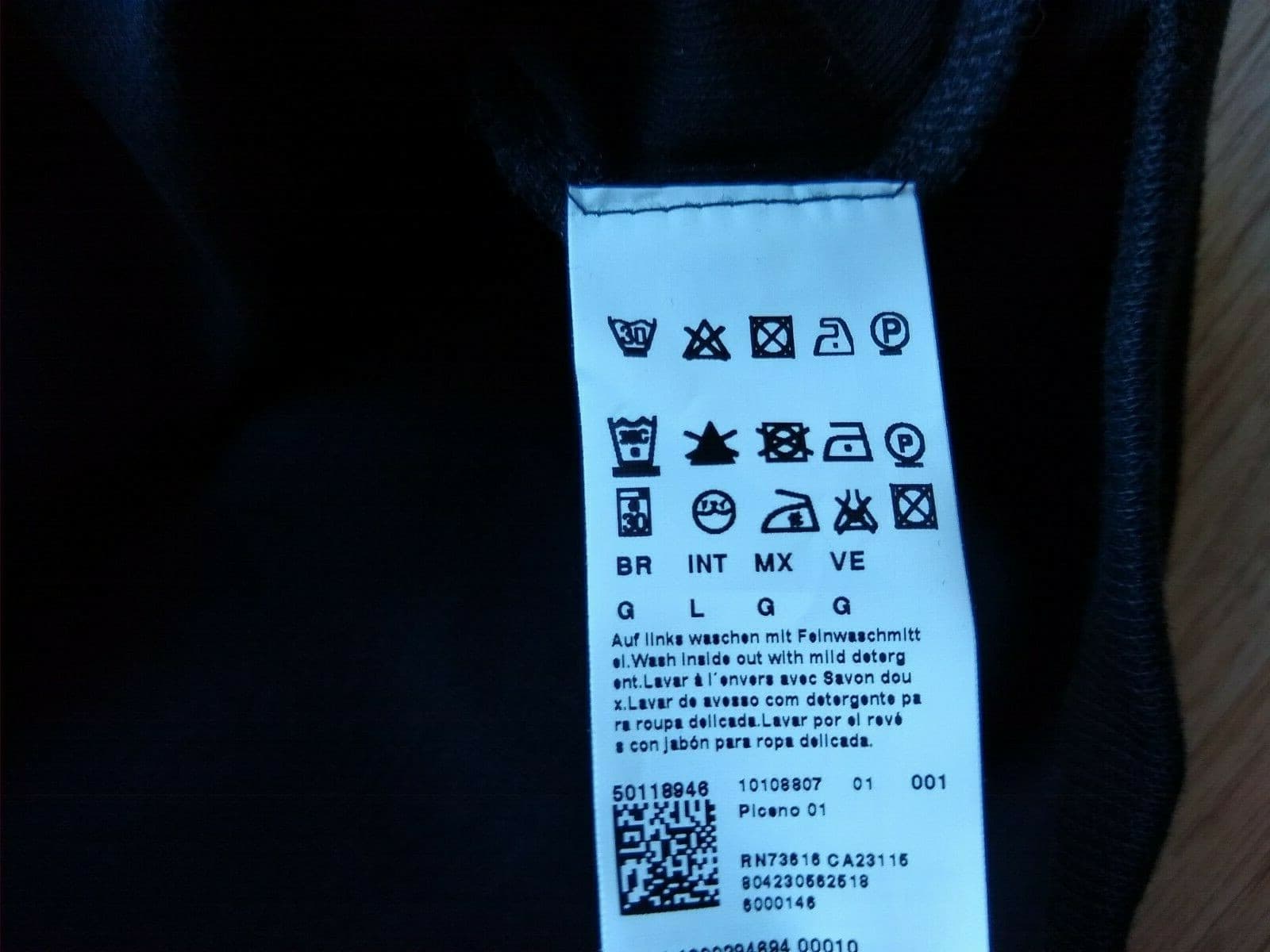 BOSS HUGO BOSS Knit Sweatshirt Pullover Long Sleeve 1/4 Snap Collar Black Sz.L - Thumbnail 6
