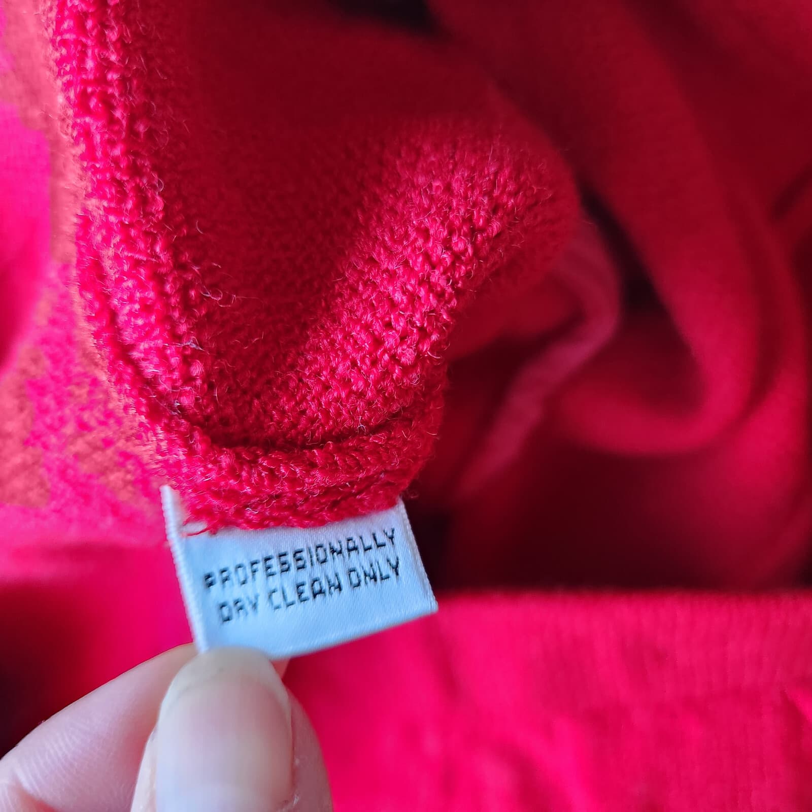 ST. JOHN Collection Marie Gray Santna Knit Pants Pullon Pleat Front Red Women 10 - Thumbnail 8