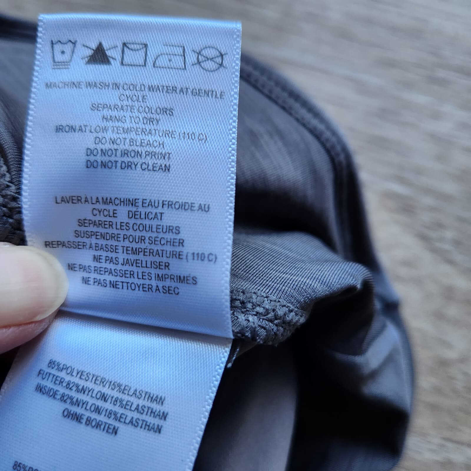 Lole UPF50+ Antibacterial Performance Mesh Skort Pocket Wicking Grey Women's M - Thumbnail 9