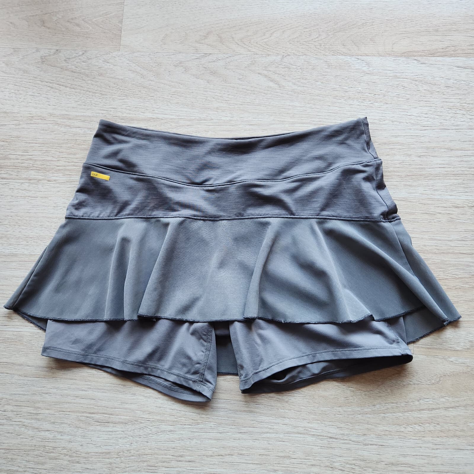 Lole UPF50+ Antibacterial Performance Mesh Skort Pocket Wicking Grey Women's M