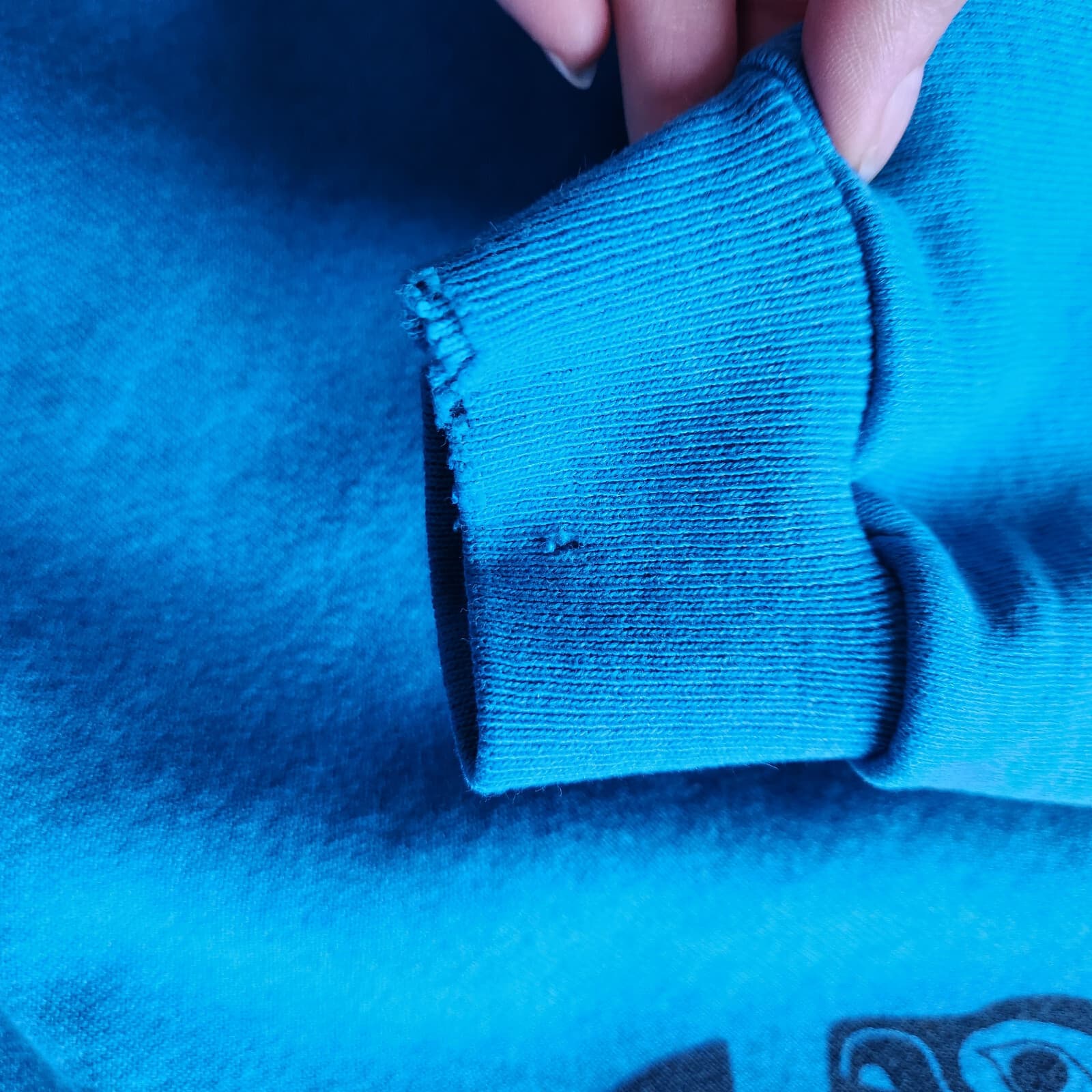 Vintage Hanes USA Graphic Tresham Fleece Lined Sweatshirt Crewneck Blue Adult XL - Thumbnail 8