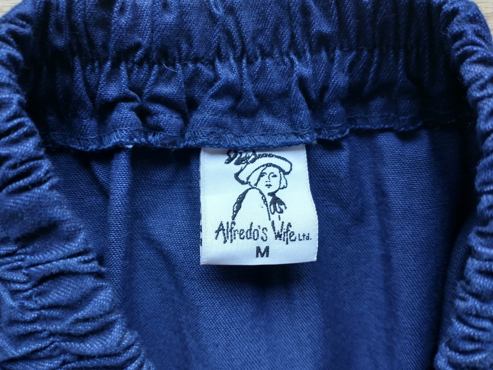 Alfredo's Wife Embroidered Maxi Chambray Skirt Elastic Waist Pocket Sz.M USA - Thumbnail 6