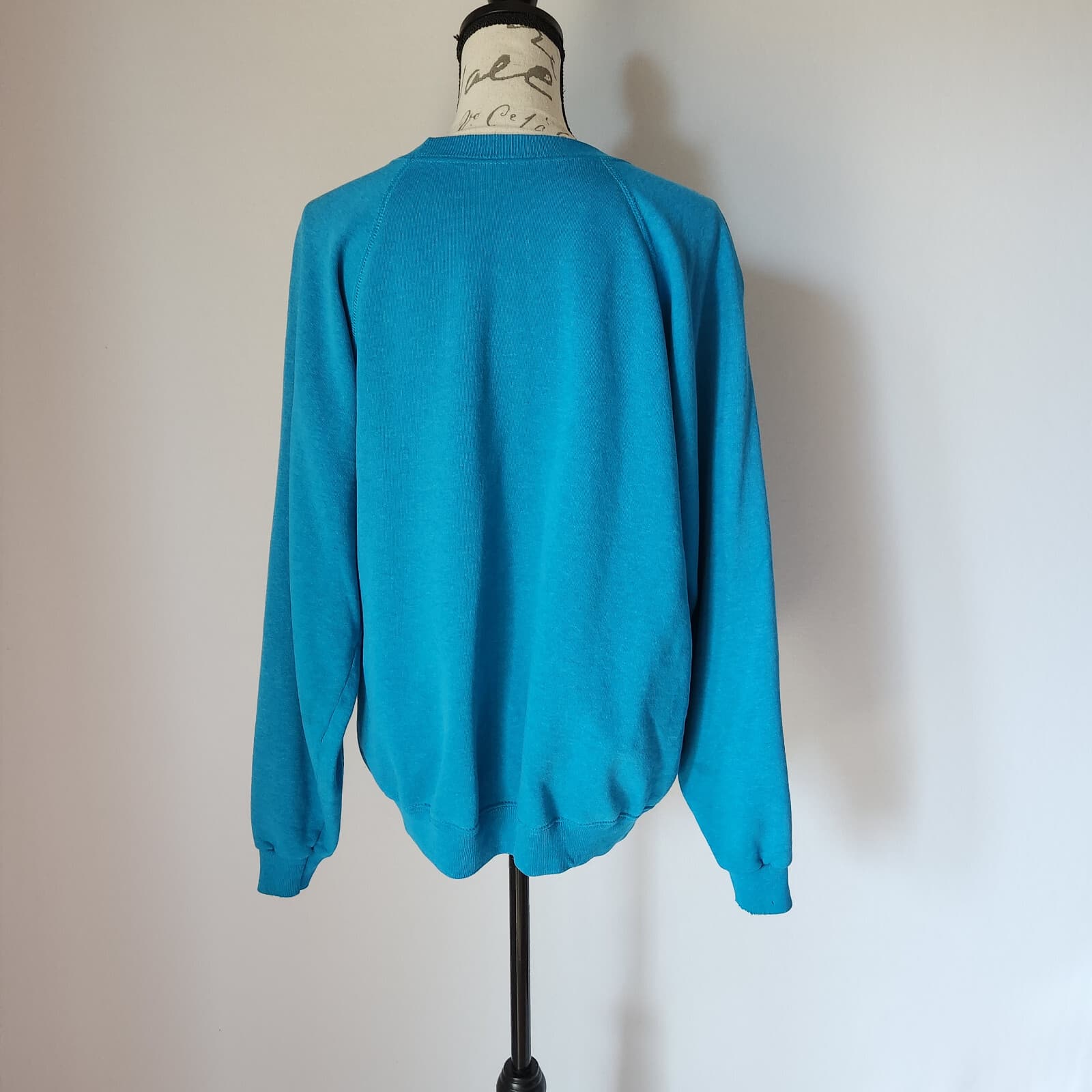 Vintage Hanes USA Graphic Tresham Fleece Lined Sweatshirt Crewneck Blue Adult XL - Thumbnail 5