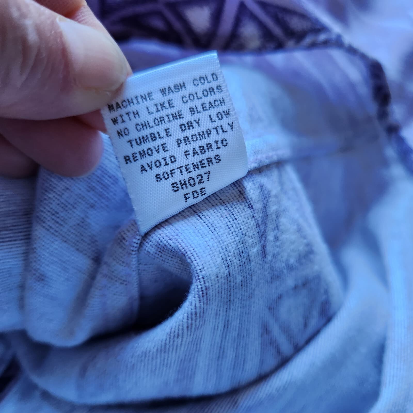 Cabela's Aztec Southwest Flannel Shirt Button Down Long Sleeve Purple Women Sz.L - Thumbnail 8