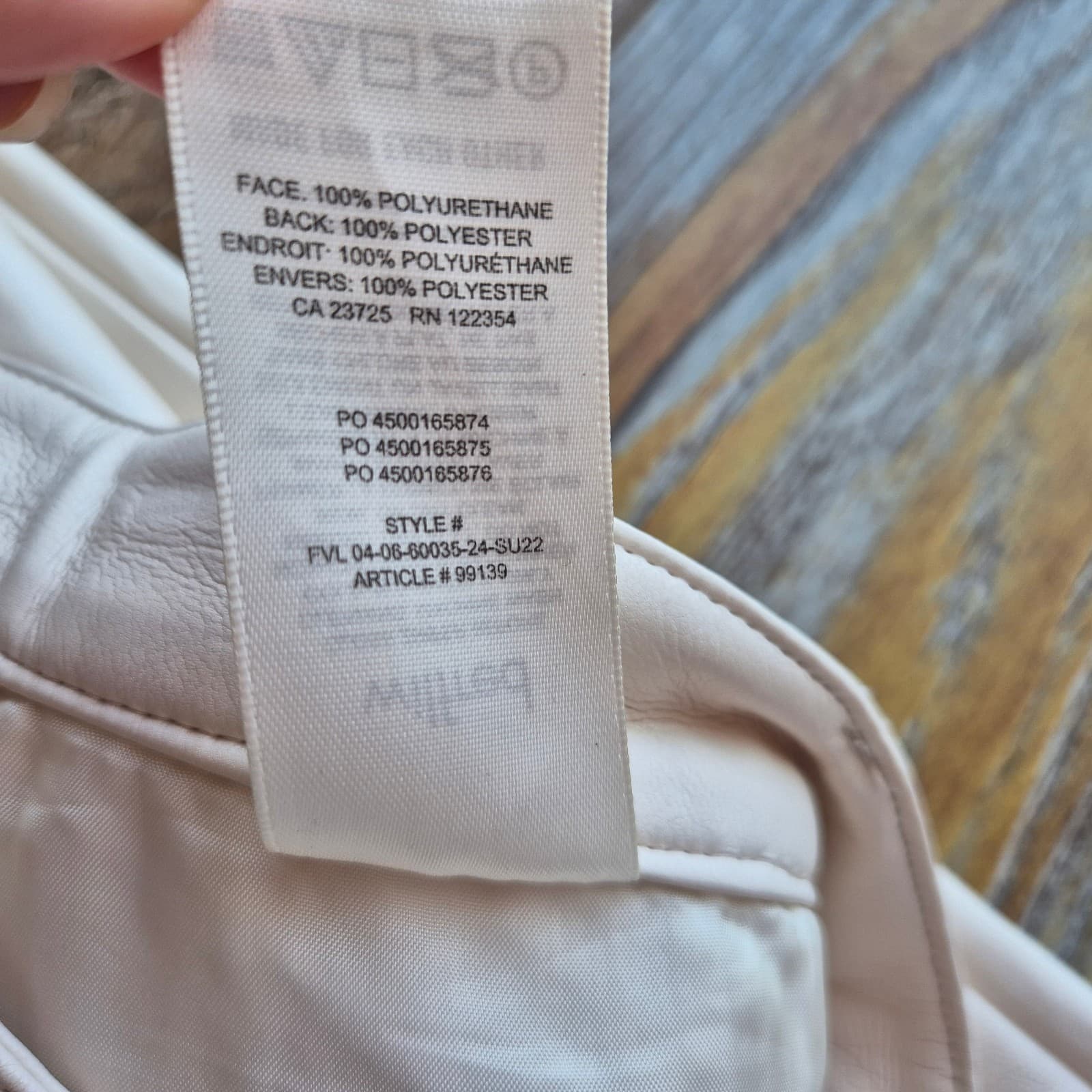Aritzia Wilfred The Melina Vegan Leather Straight Leg Pants Cream Women's 4 - Thumbnail 12