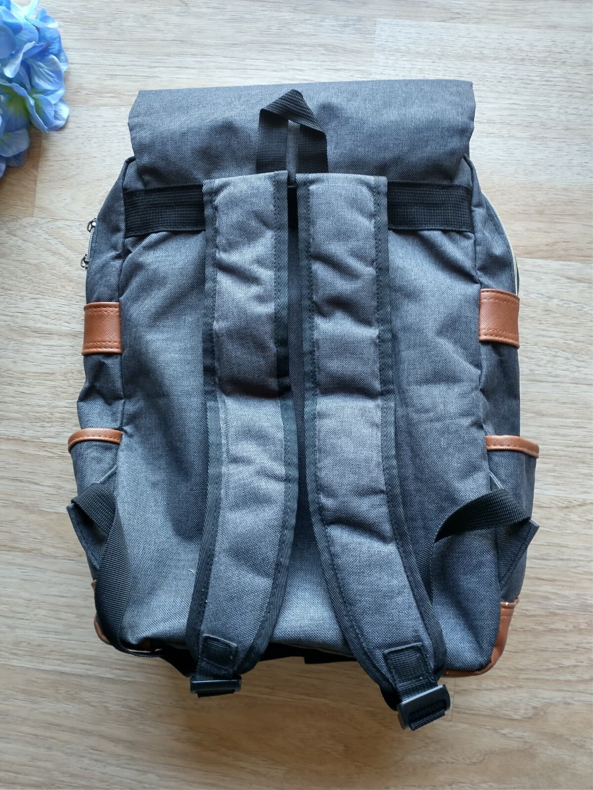 Feskin Unisex Professional Slim Rucksack Travel Business Laptop Canvas Backpack - Thumbnail 9