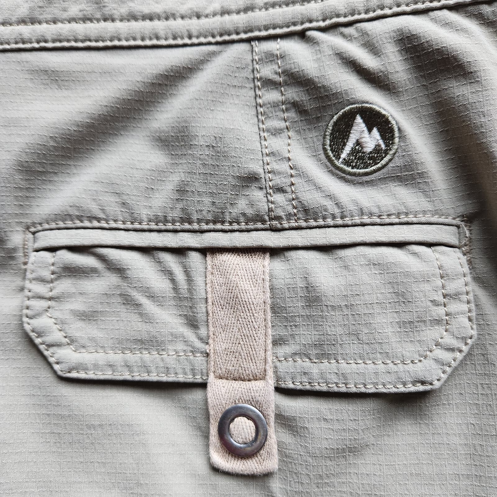 Mormot Hiking Outdoor Cargo Pocket Skort Stretch Zip Khaki Women Sz.12 - Thumbnail 5