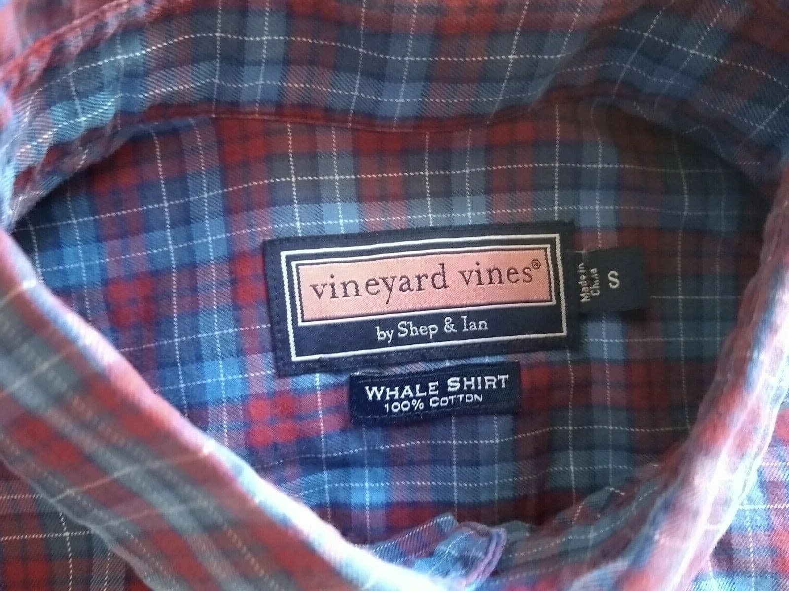 Vineyard Vines by Shep & Ian Casual Shirt Long Sleeve Button-down Red Plaid Sz.S - Thumbnail 6