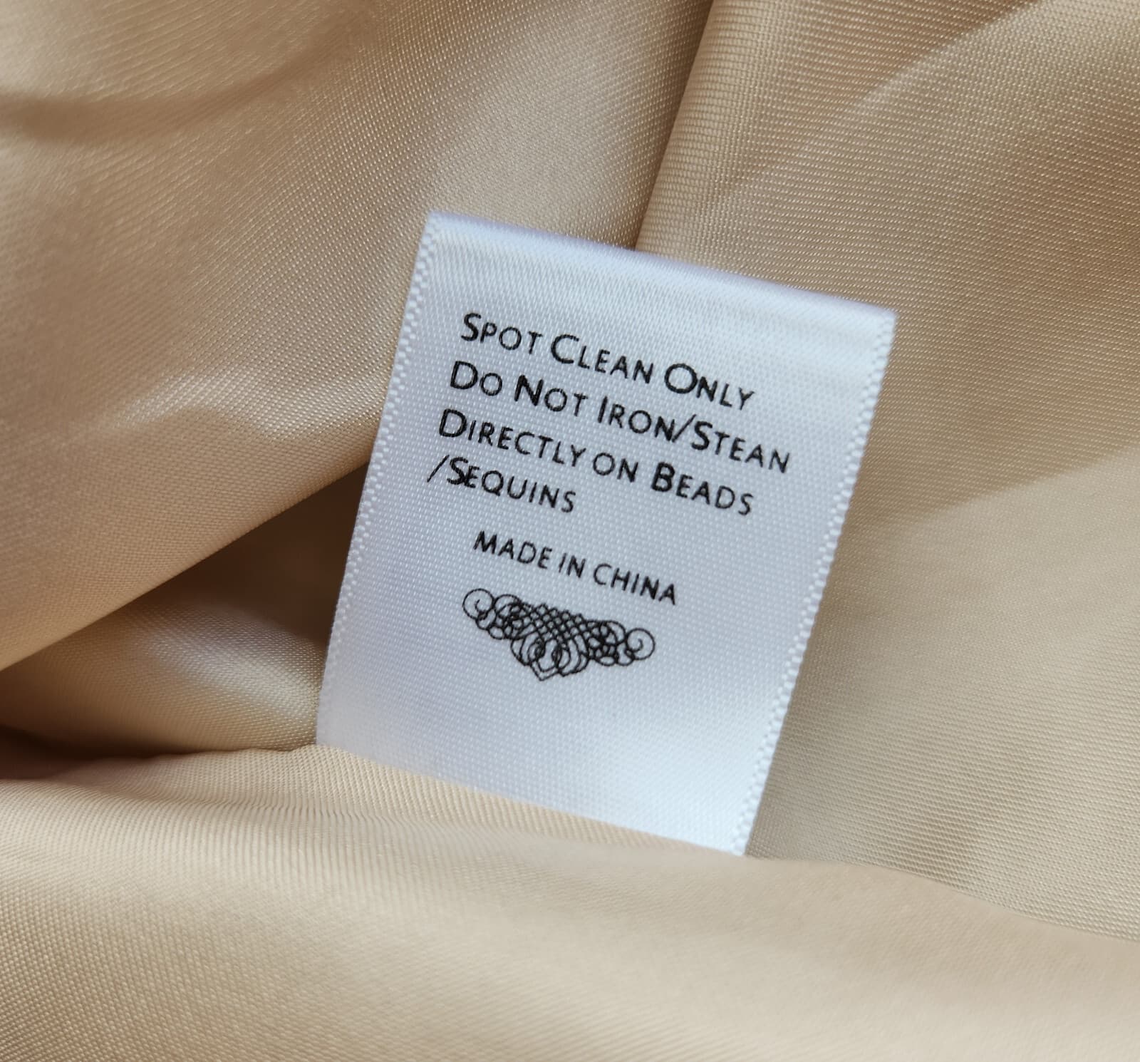 Sue Wong Nocturne Lace Ribbon Formal Elegant Long Jacket Coat Button Beige Sz.10 - Thumbnail 13