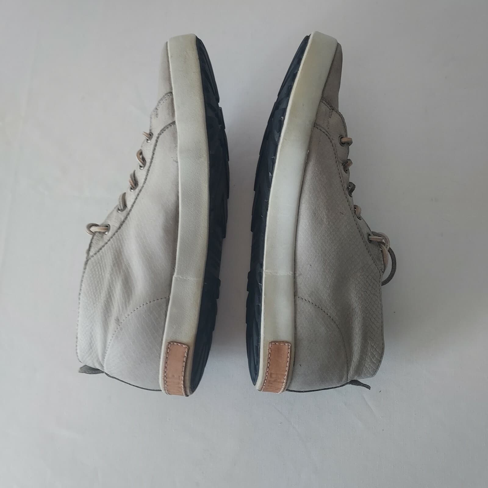 Original Blackstone JM-05 Leather Sneakers High-Top Lace-Up Grey Men EU45 US11 - Thumbnail 4
