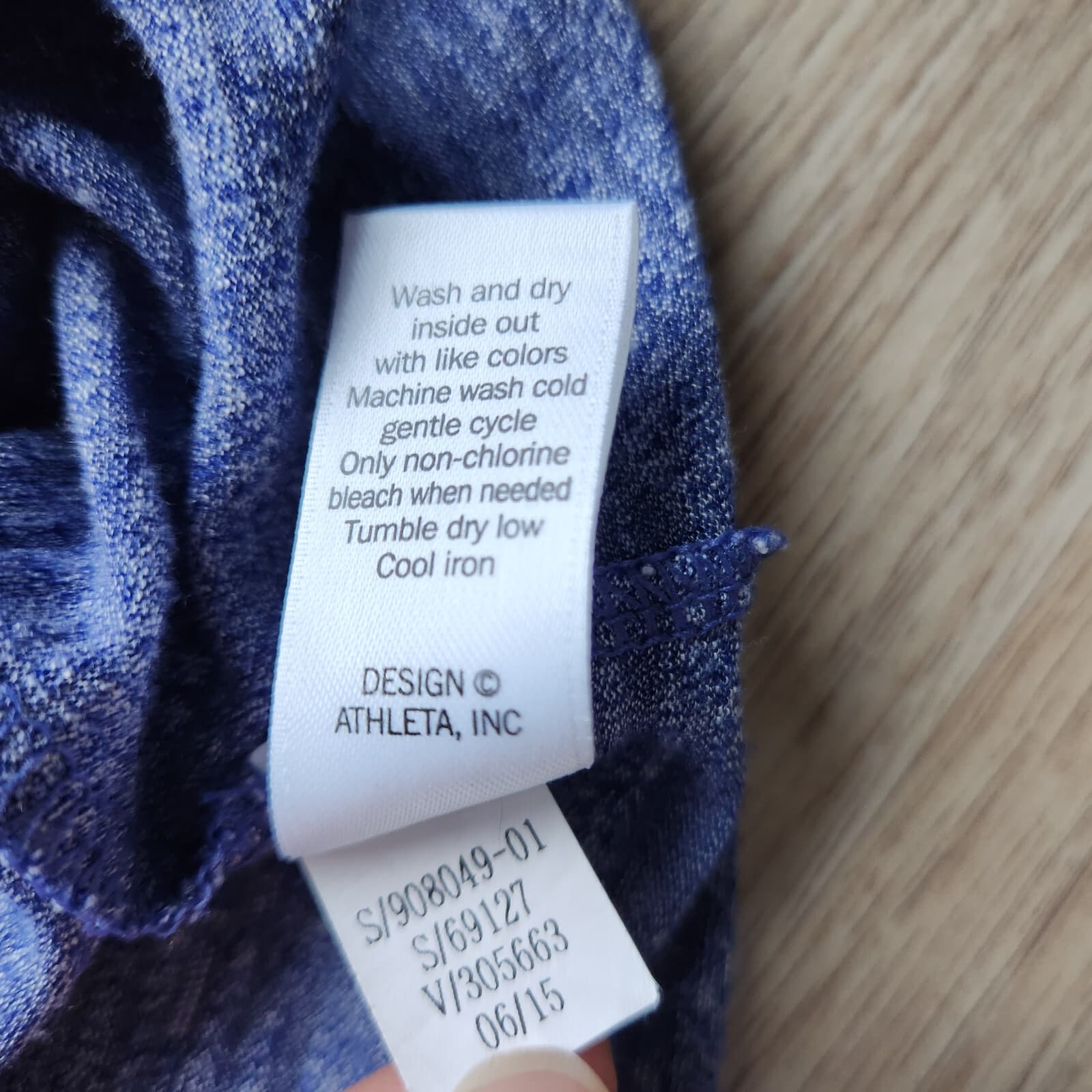 ATHLETA Burnout Activewear Tee-Shirt Cap Sleeve Scoop Neck Blue Women Sz.S - Thumbnail 8