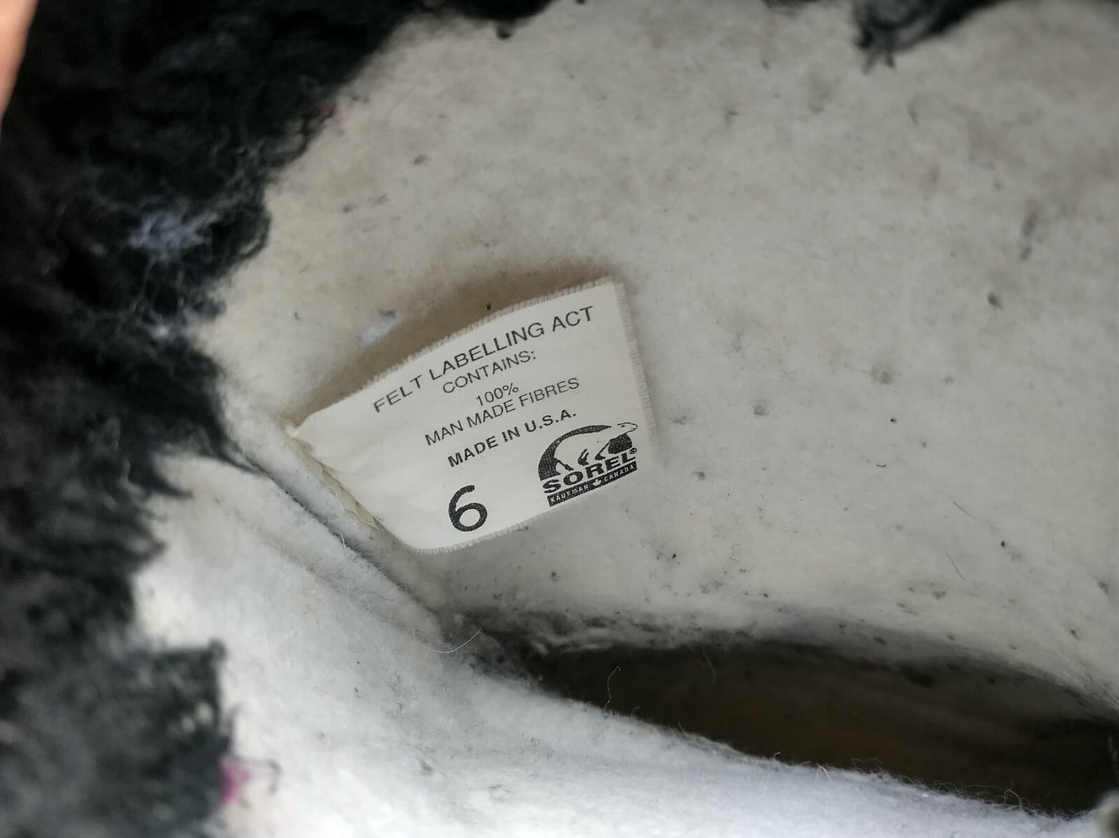 SOREL Caribou Suede Winter Boots Mid Calf Fires Lined Women US5 Made in Canada - Thumbnail 8