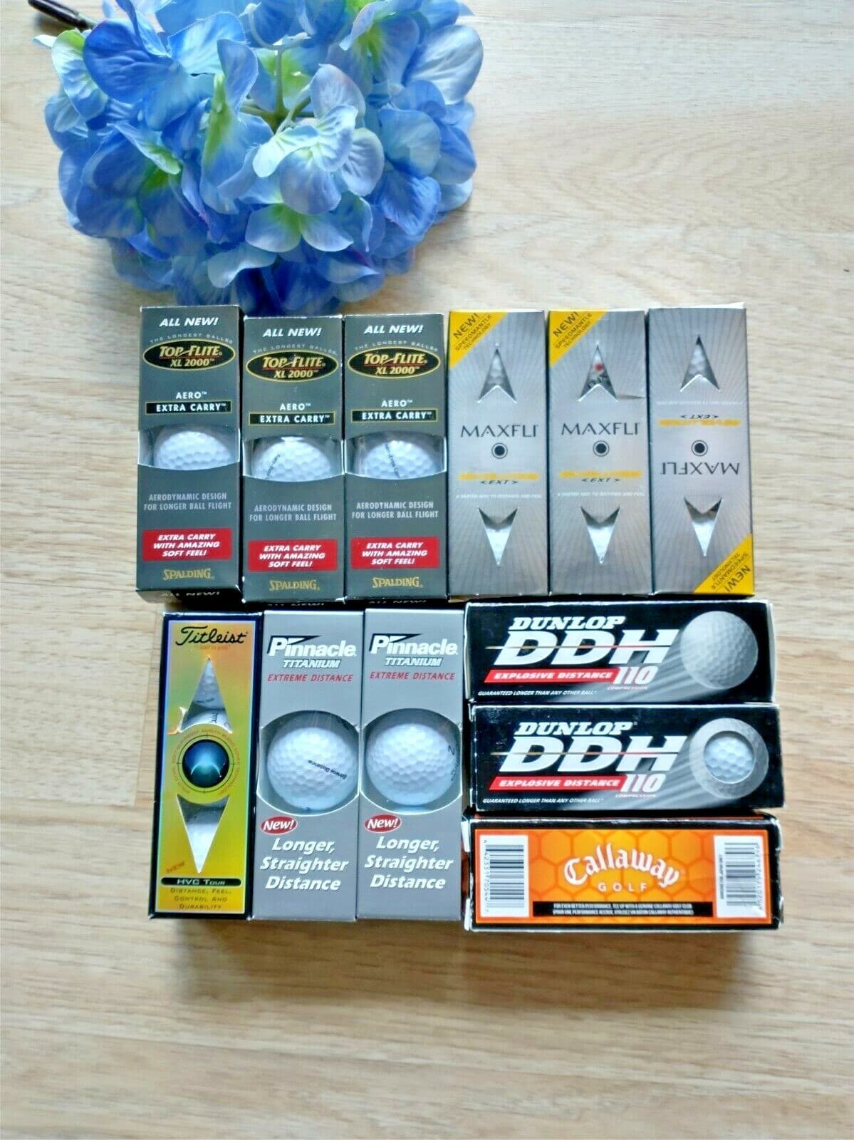 NEW Golf Ball Mixed Lot of 36 12 Packs Dunlop Pinnacle Maxfli Spalding Callaway